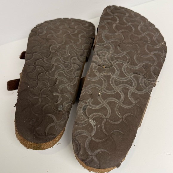 BIRKENSTOCK Mayari Slide Sandal Size 6 37 Brown Leather Adjustable Buckle Loop - Picture 10 of 10